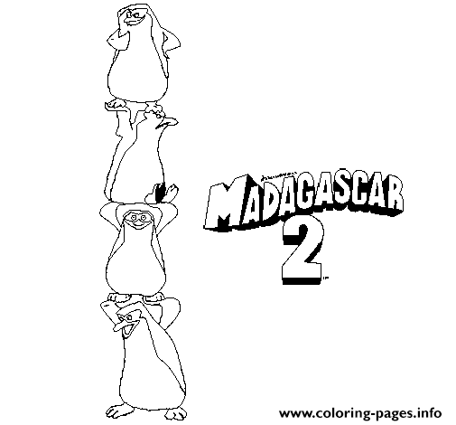 Coloring Pages For Kids Madagascar 2 Penguins Agentd8b7 coloring