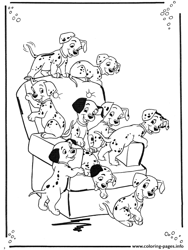 Free Dalmatians  For Kids91b9 coloring