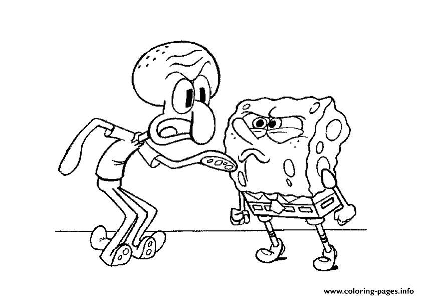 Coloring Pages For Kids Spongebob And Squidward68c2 coloring