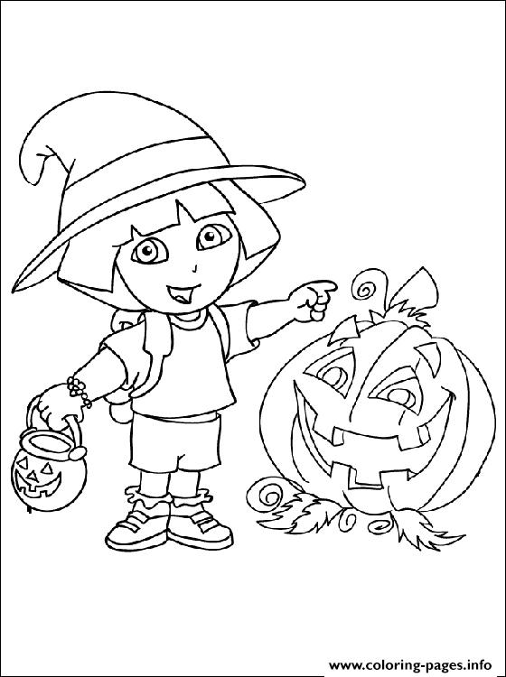 Dora Halloween S For Kidsa82f coloring