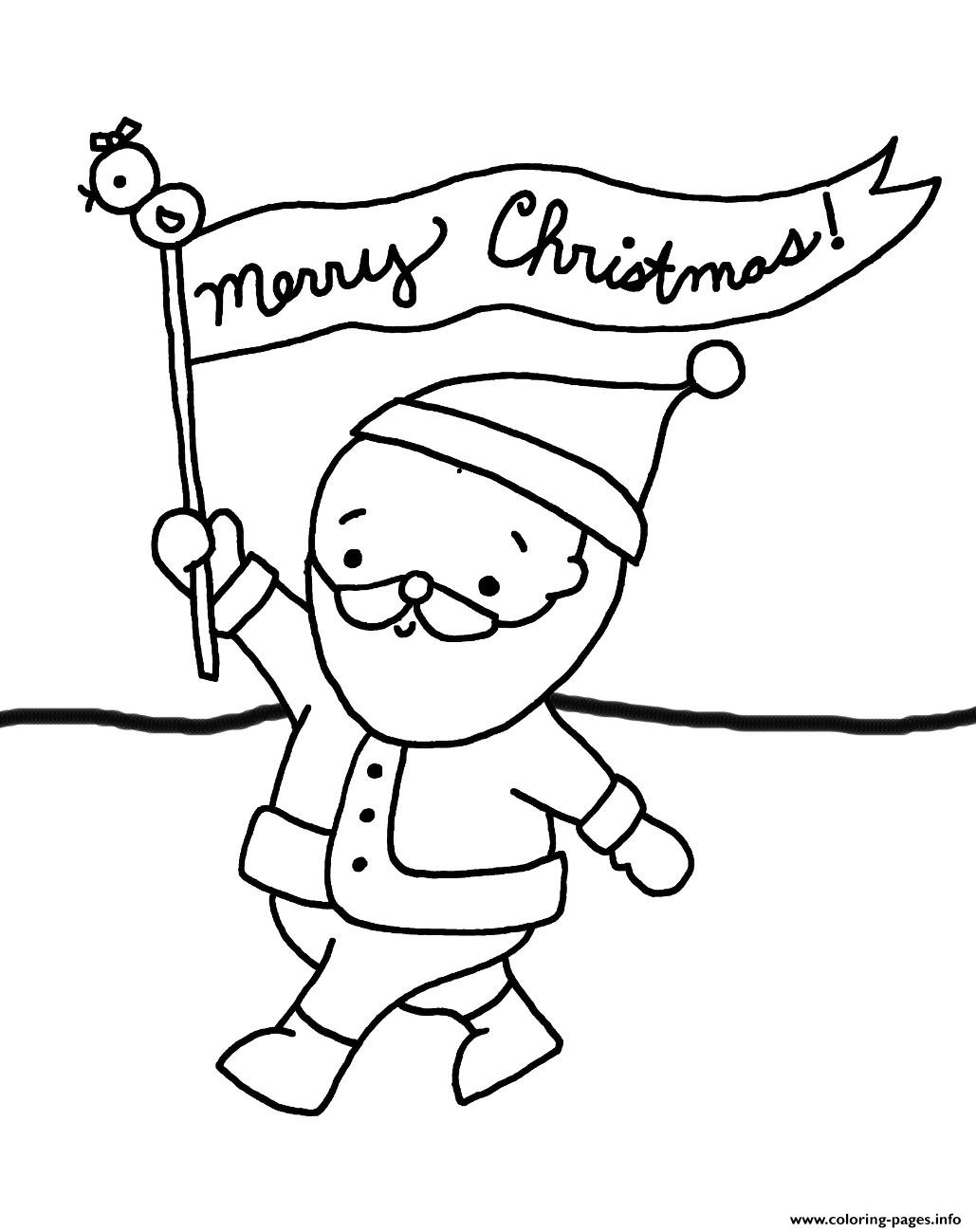 Santa Say Merry Christmas S For Kids2cc8 coloring