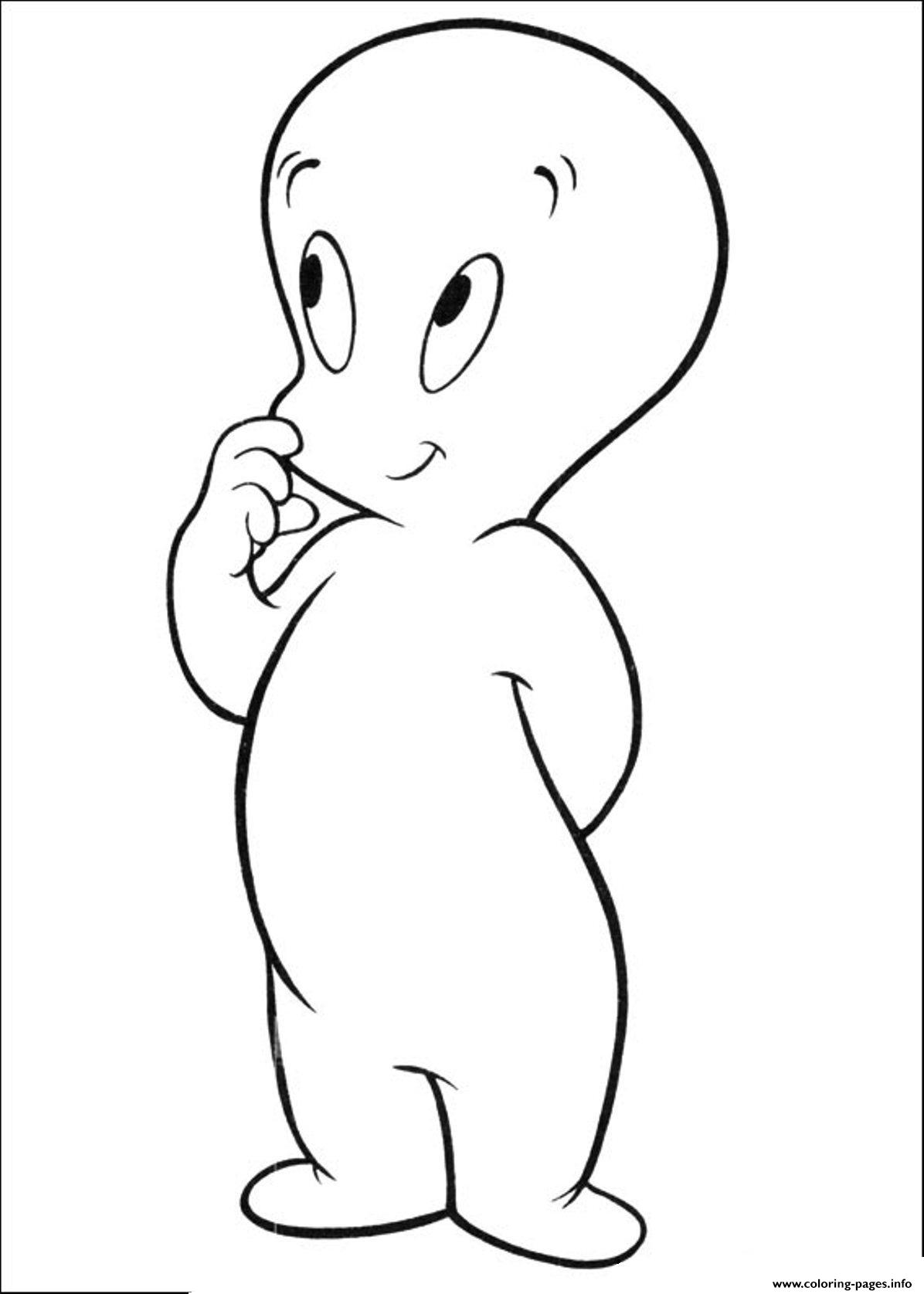 Download Curious Casper Ghost S For Kidsa29b Coloring Pages Printable