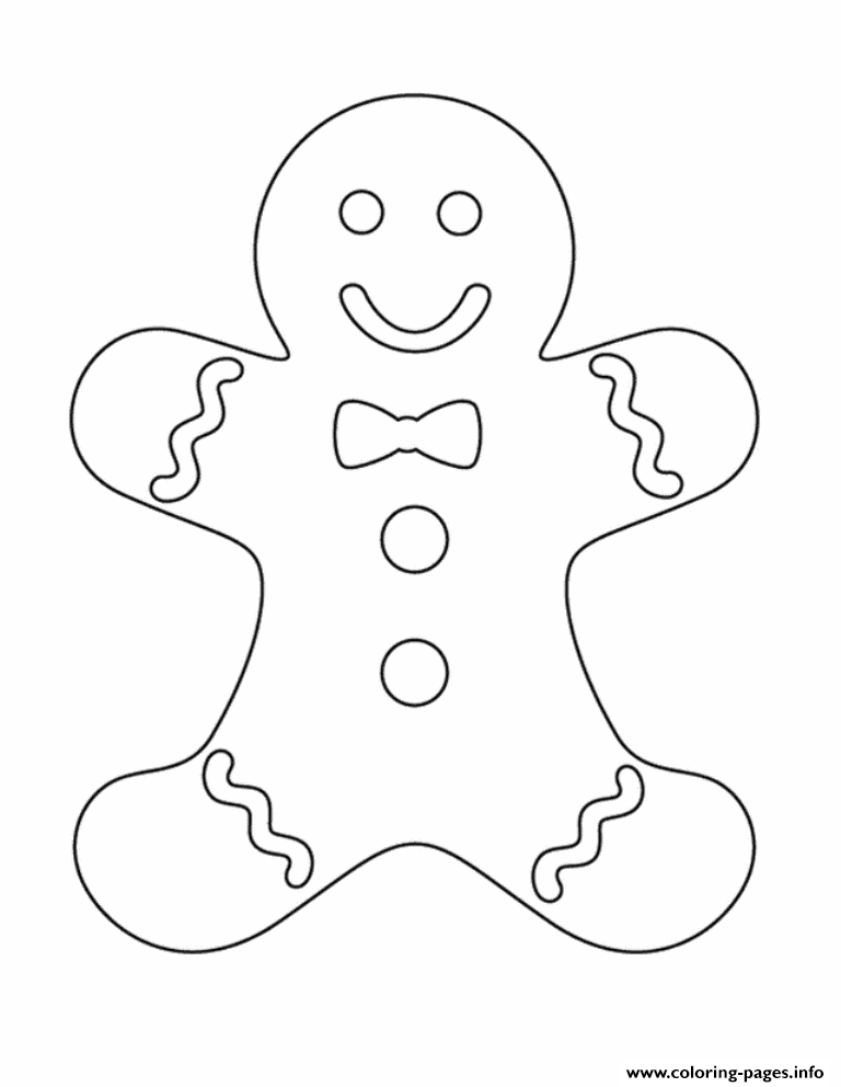 Kids Gingerbread Man S Christmasfdb5 coloring