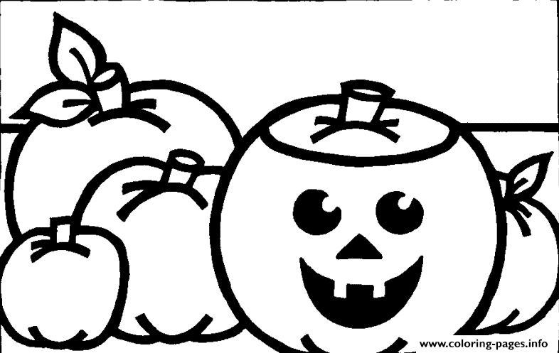 Simple Halloween Pumpkin S For Kids86d9 coloring