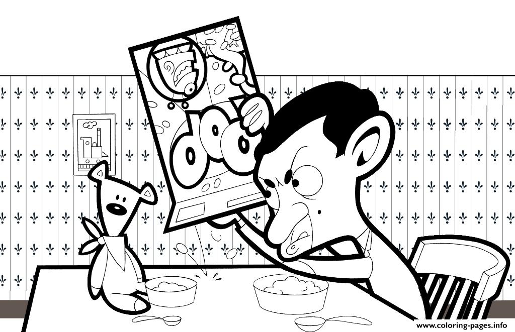 Free Cartoon S Mr Bean For Kidsa6b2 coloring