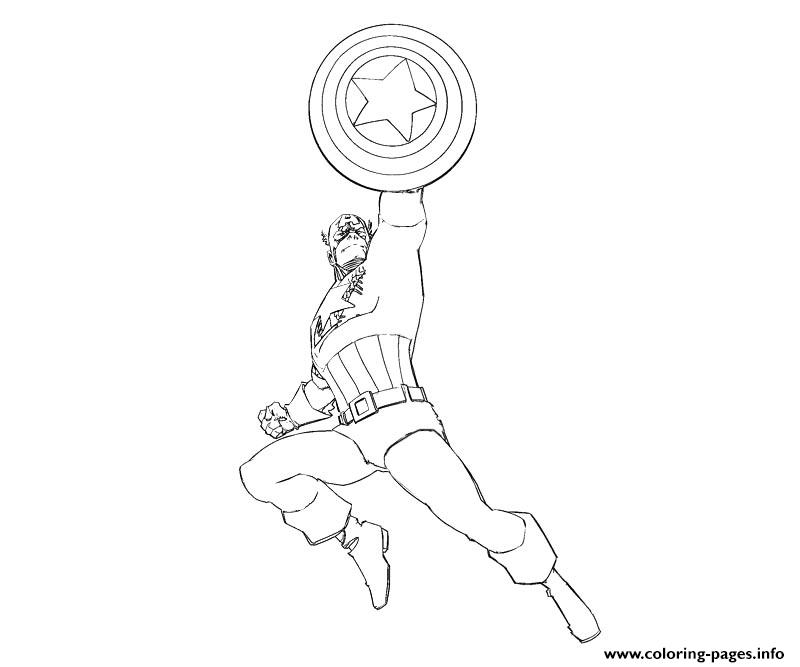 Superhero Captain America S For Kids323e coloring