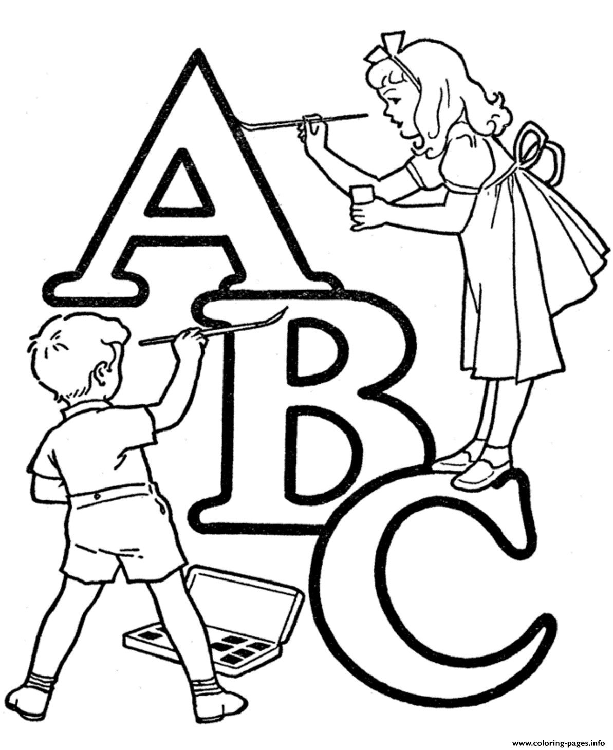 Alphabet S Printable Abc Coloring Kidsf593 Coloring page Printable