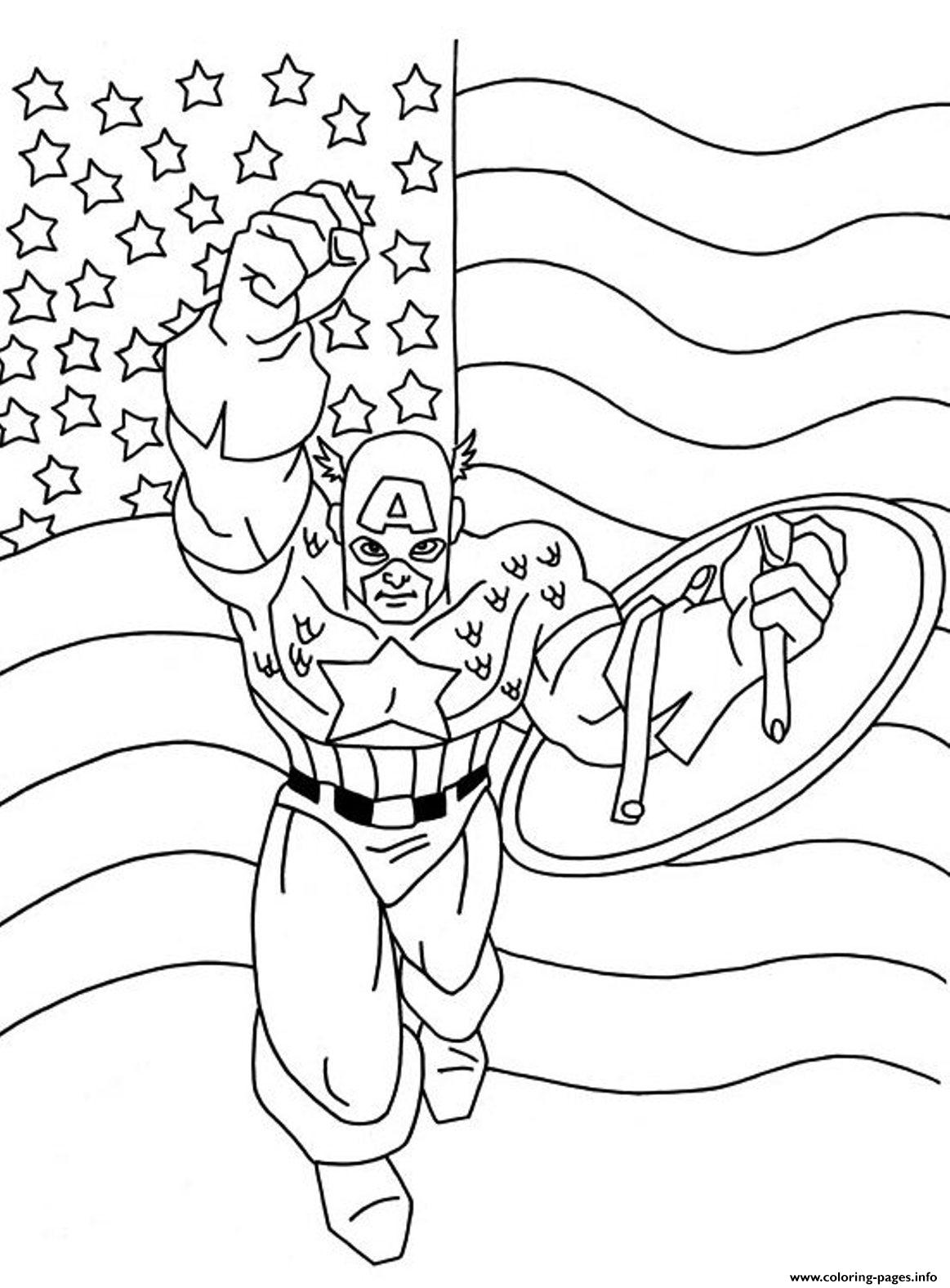 Cool Captain America S For Kids7951 coloring