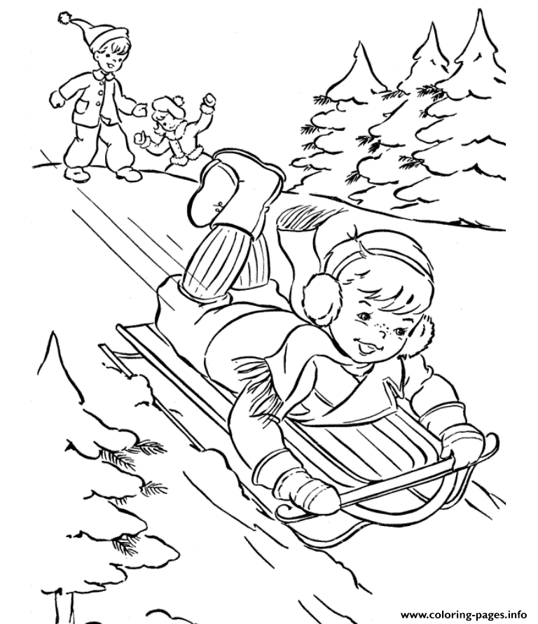 fun kids winter sd5fd coloring pages printable