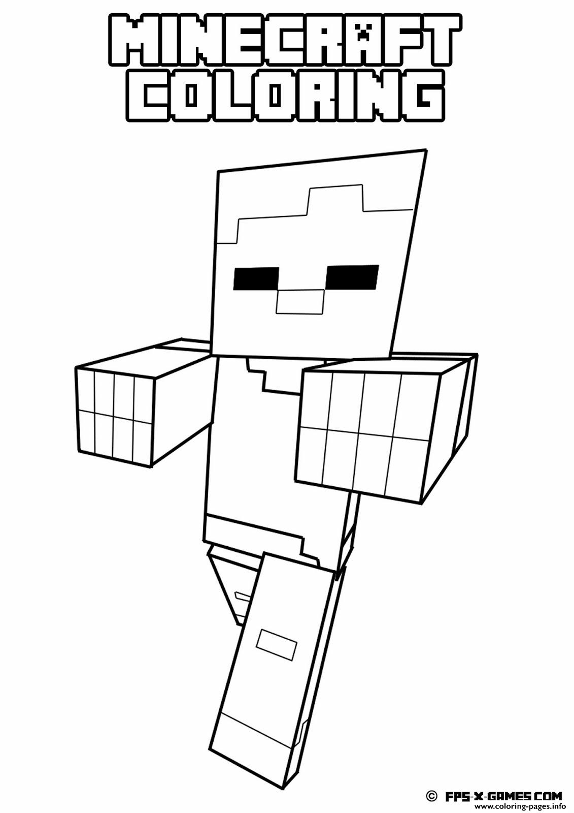 Minecraft Coloring Kids coloring