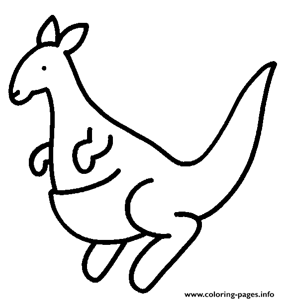 Coloring Pages For Kids Kangaroo Freee8de coloring