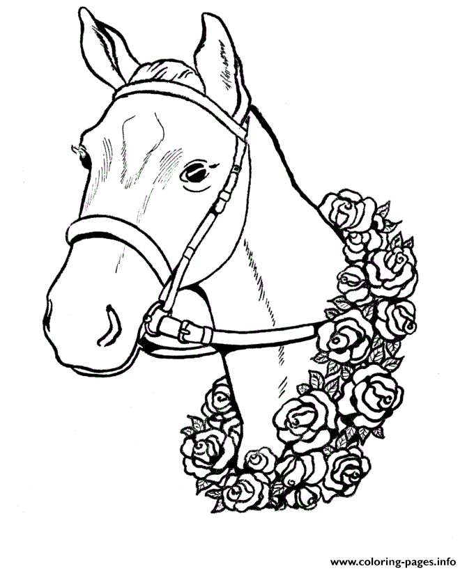 Horse Head S For Kids05b6 coloring