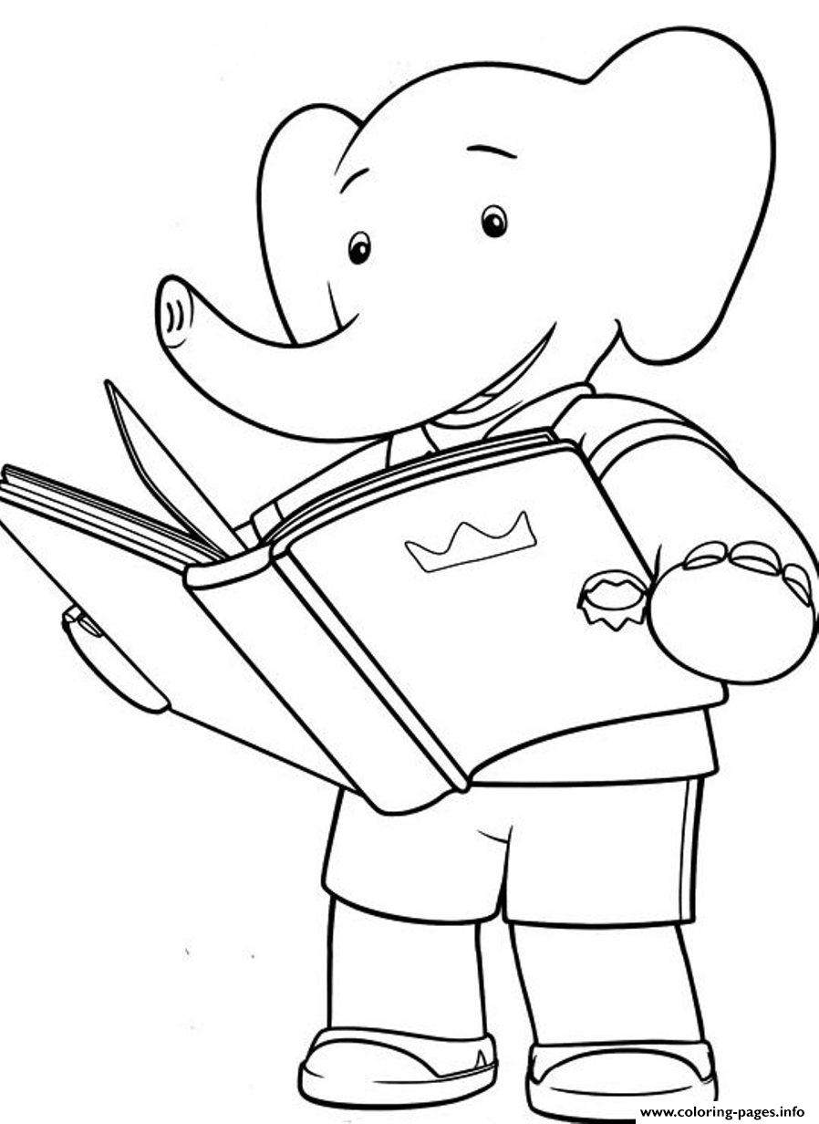 Little Babar Cartoon S For Kidsb049 coloring