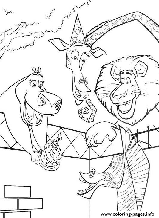 Alex Marty Melman Gloria S For Kids Madagascar 28725 coloring