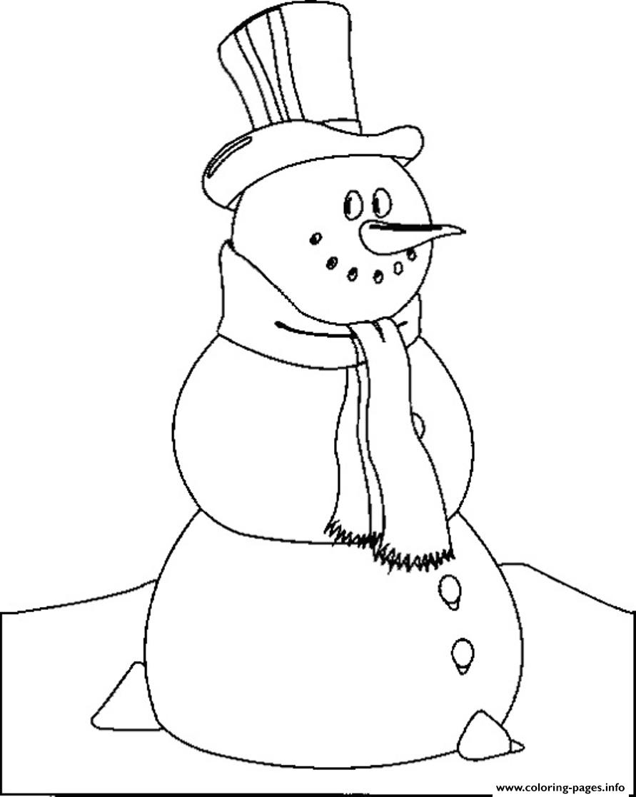Snowman S Kidsf3c7 coloring
