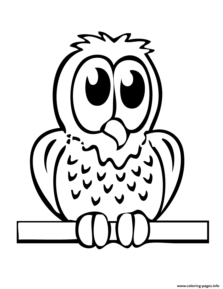 Easy Owl S For Kidsc32f coloring