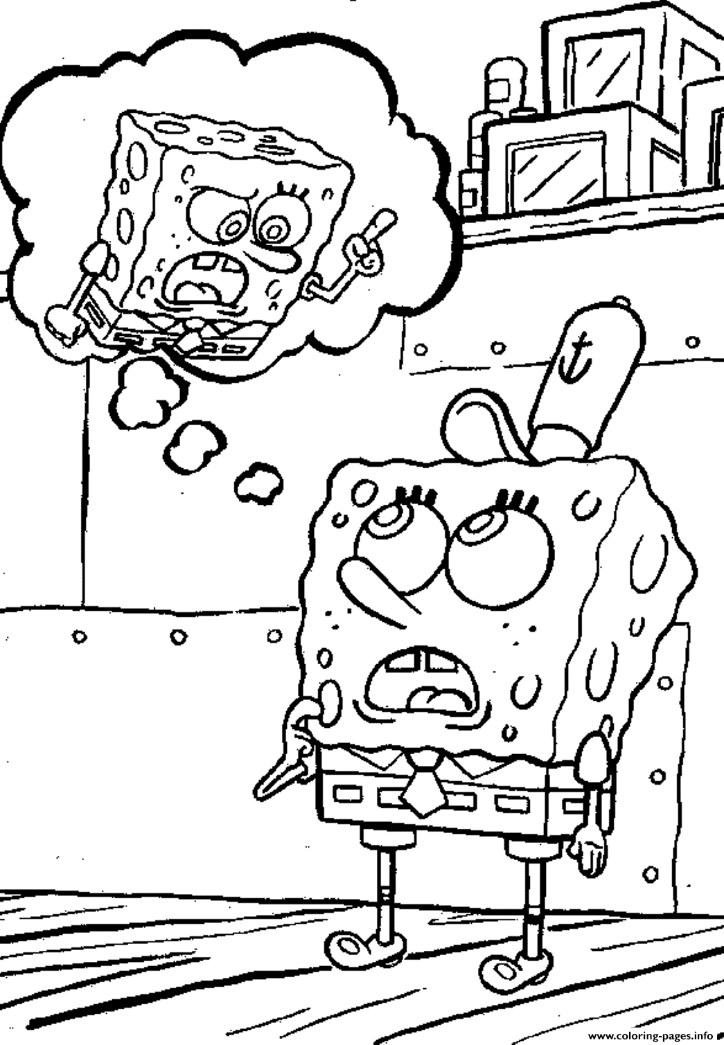 Spongebob S Free For Kidsb016 coloring