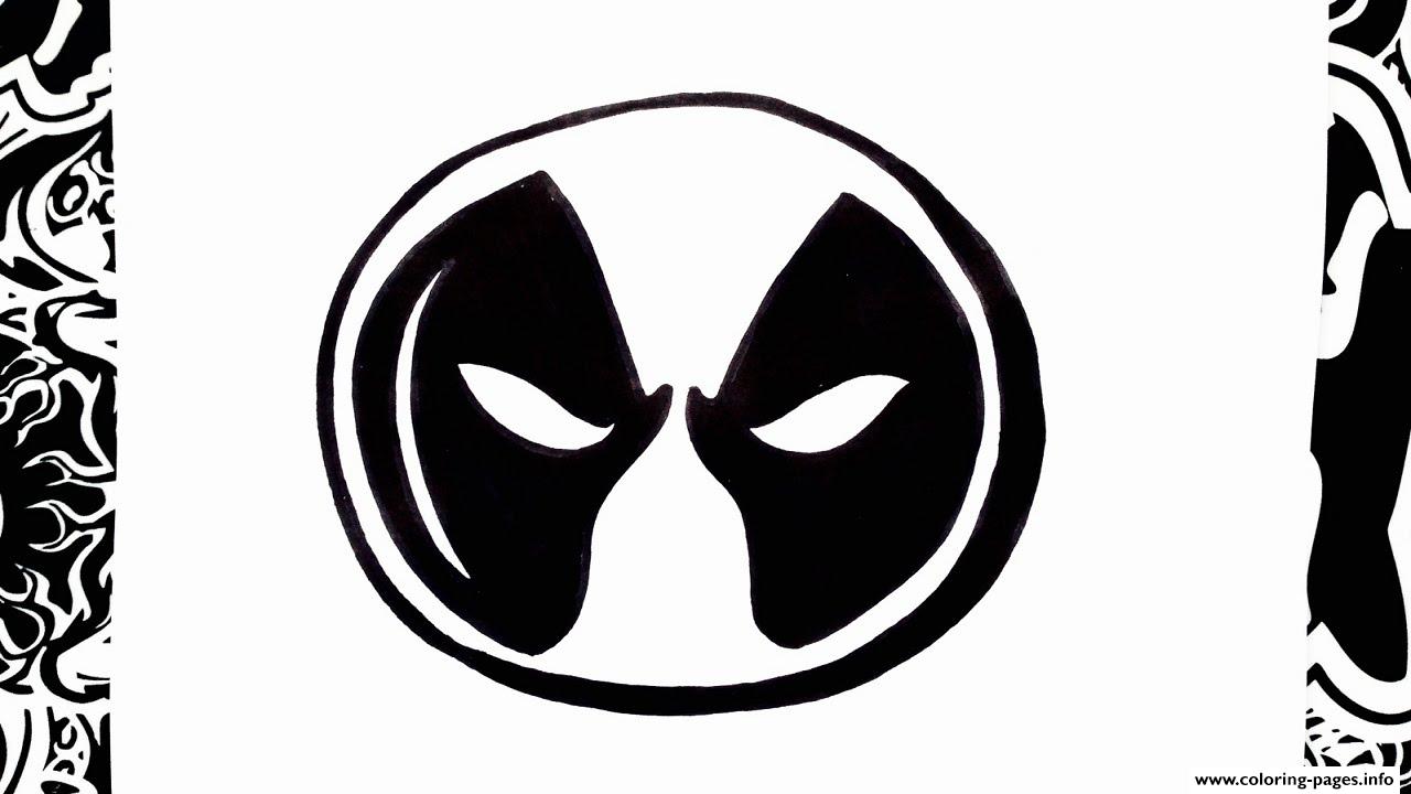 Logo Deadpool coloring