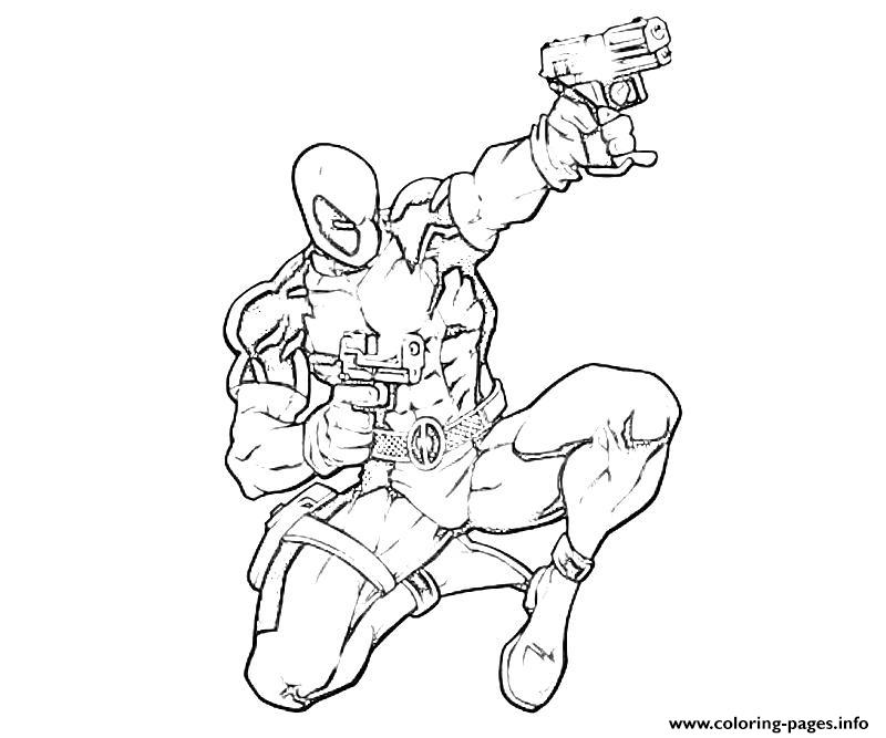 Deadpool Marvel 16 coloring