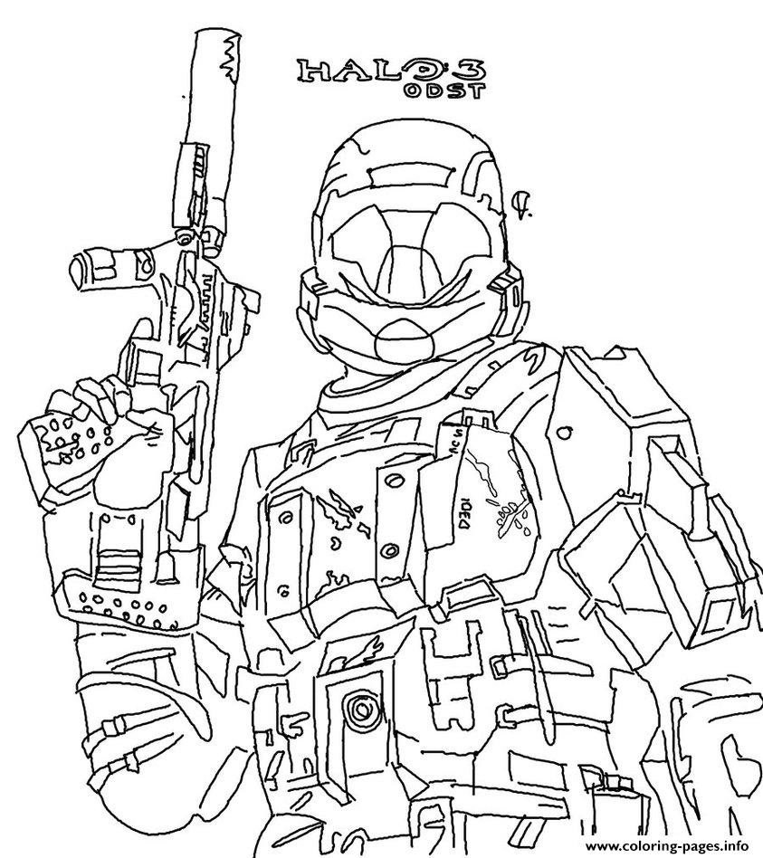 Halo Reach Coloring Pages To Print coloring