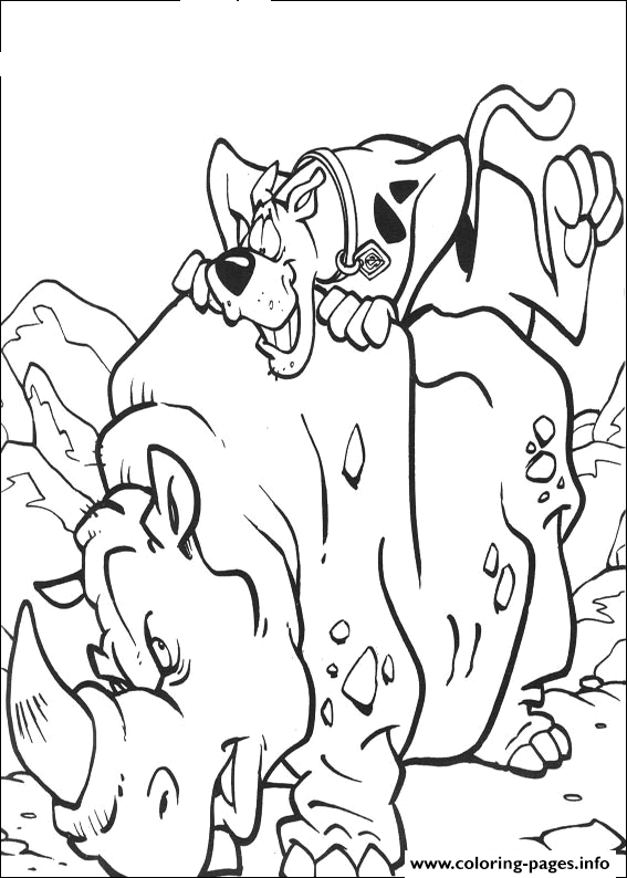 Scooby On A Dinosaurs Scooby Doo 2650 coloring