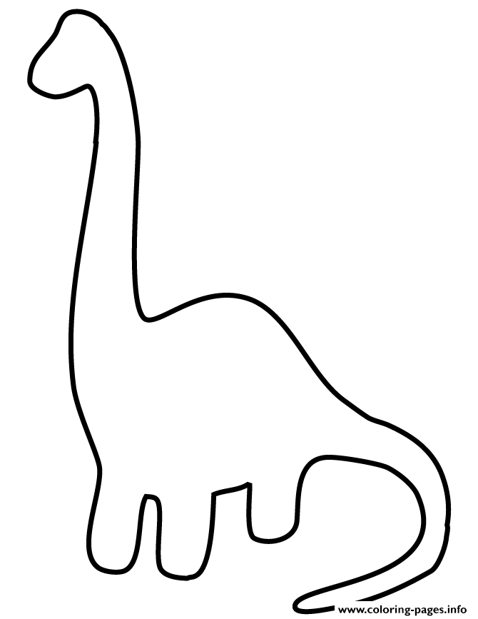 Easy Dinosaur For Toddlers coloring