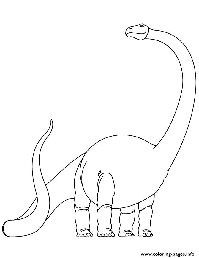 Brachiosaurus 2 Dinosaur Coloring page Printable