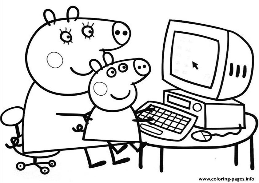 4400 Coloring Pages For Peppa Pig  Images