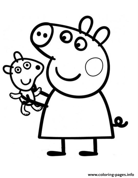 93 Coloring Pages Printable Peppa Pig Images & Pictures In HD