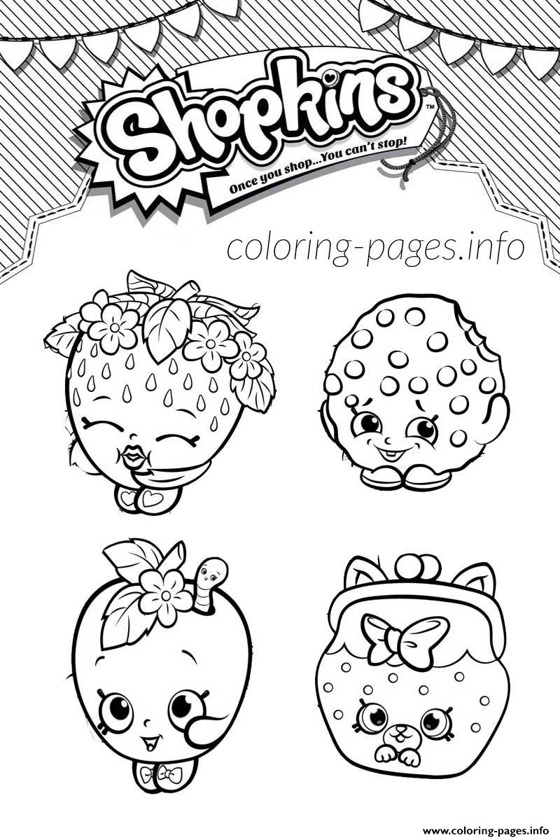 Download 4 Shopkins World List Coloring Pages Printable