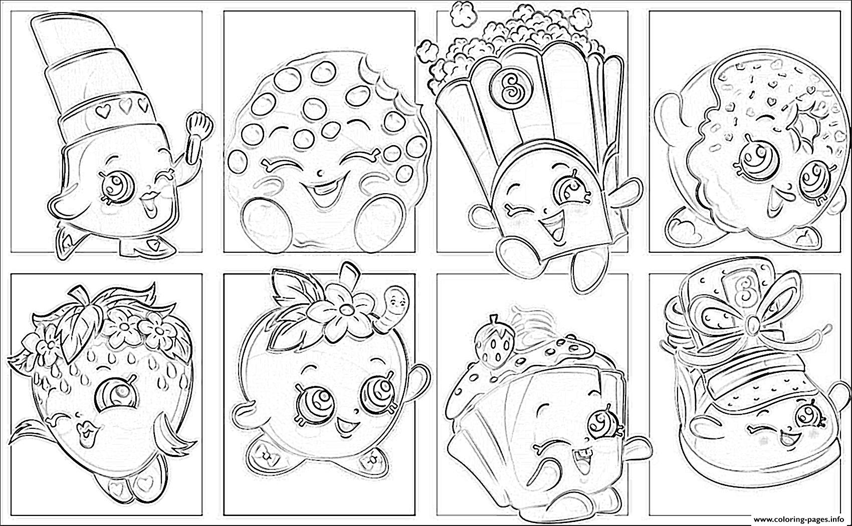 Shopkins List Coloring Pages Printable