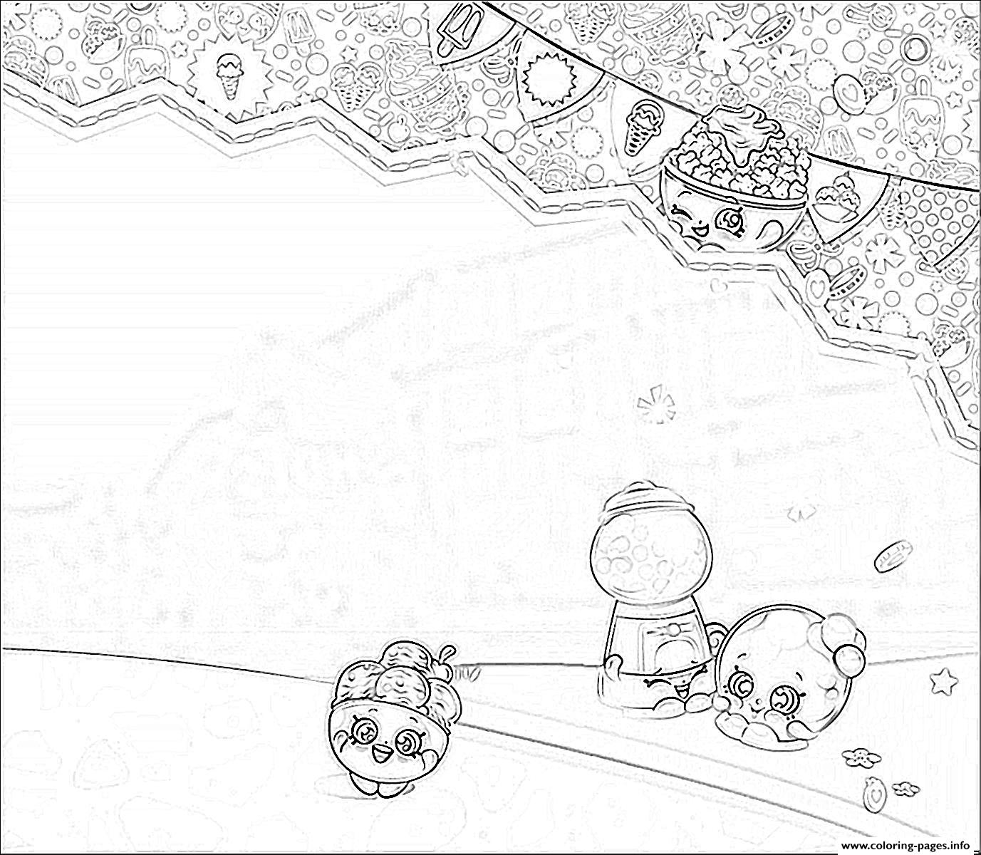 Download Shopkins World Background Coloring Pages Printable