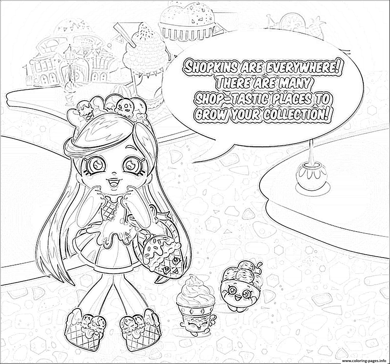 Shopkins Everywhere Sketch coloring