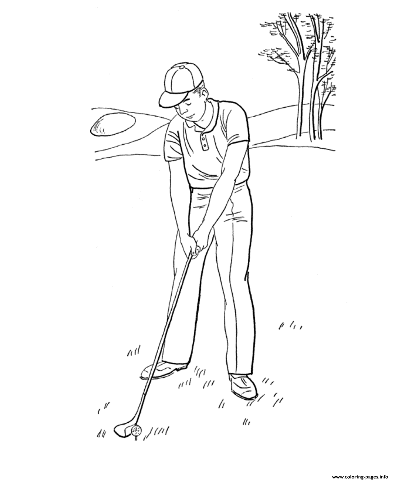 Summer Golf Sports S88ef coloring