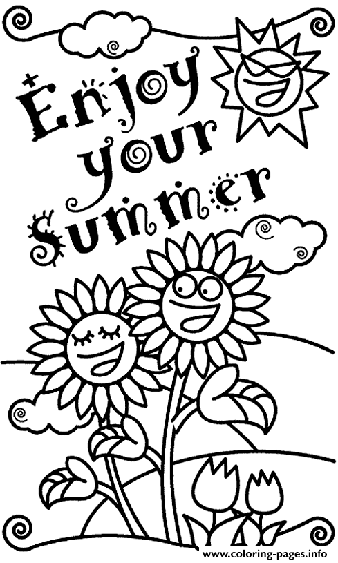 for kids in the summer to enjoya8e2 coloring pages printable