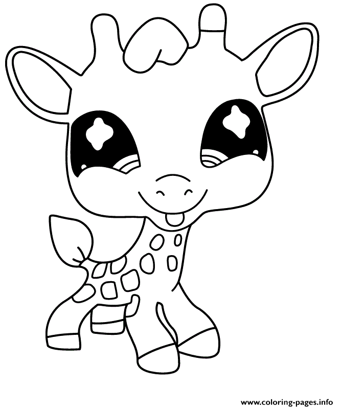 Download Littlest Pet Shop Giraffe Coloring Pages Printable