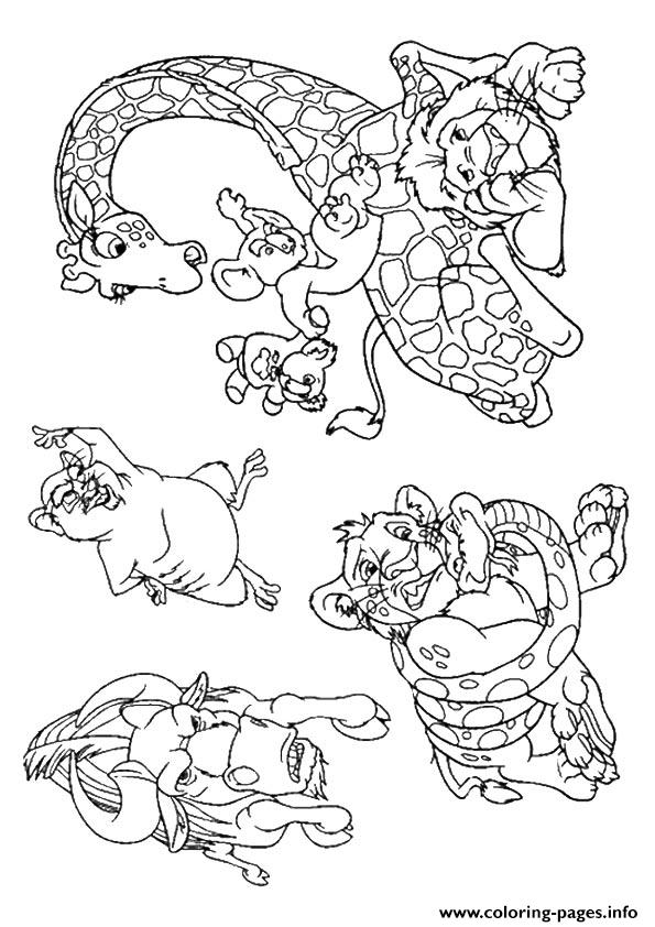 Gambar Wild Kratts Animals Coloring Pages Printable Book di Rebanas ...