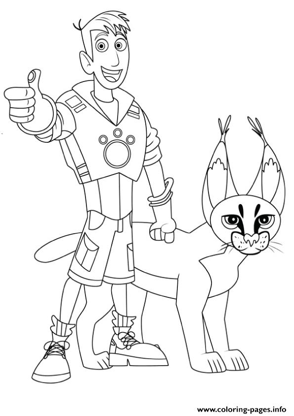 Wild Kratts Martin And Cougar Coloring Pages Coloring