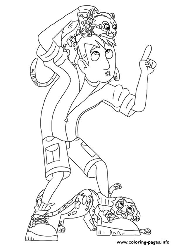 Wild Kratts The Martin Coloring page Printable