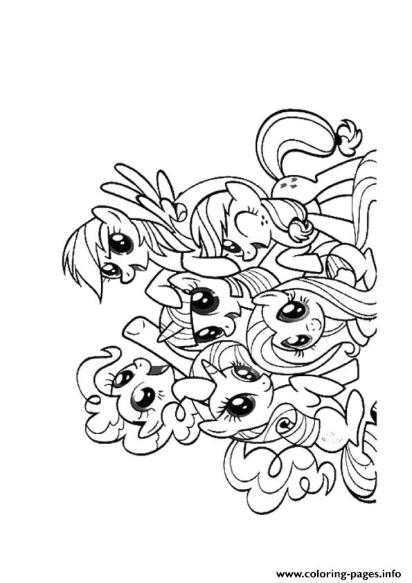 A Friendship Is Magic My Little Pony Coloring Pages Printable