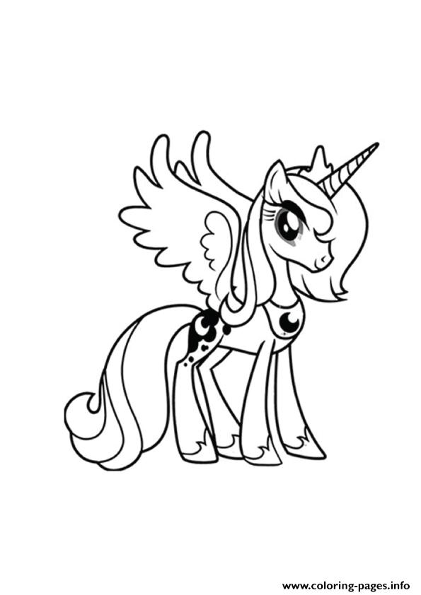 A Princess Luna My Little Pony coloring