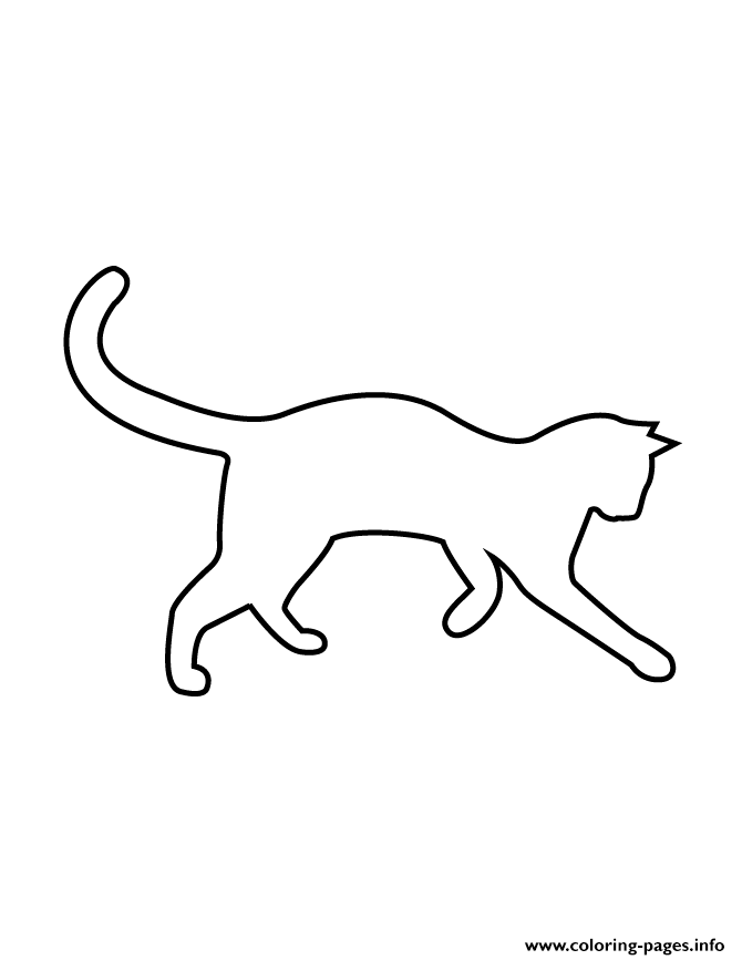 Cat Stencil 76 coloring