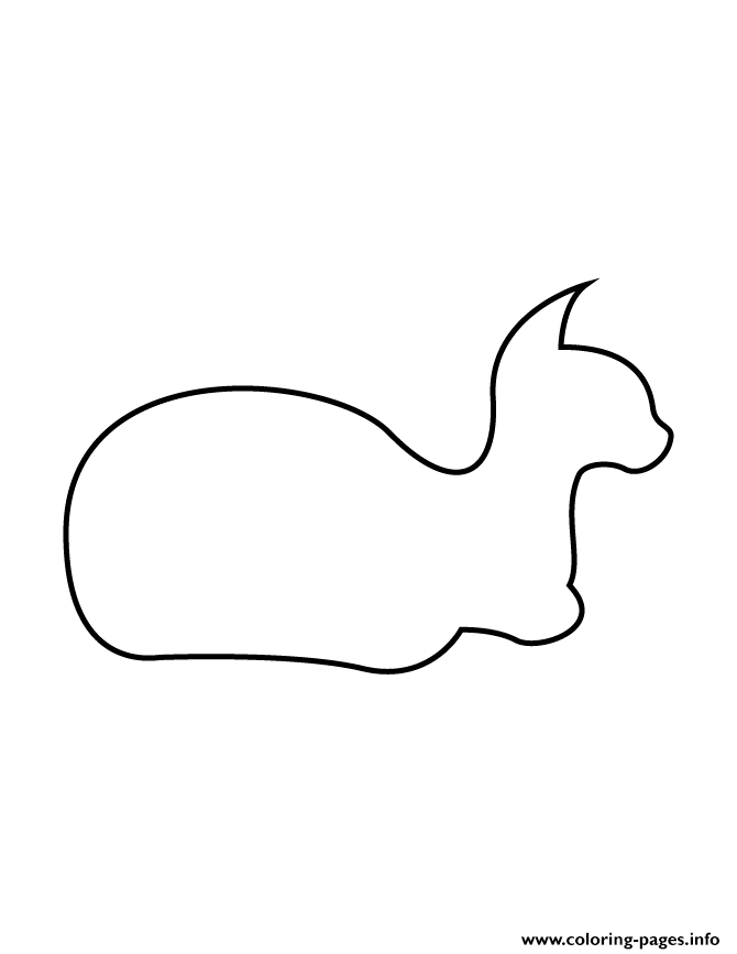 Cat Stencil 28 coloring