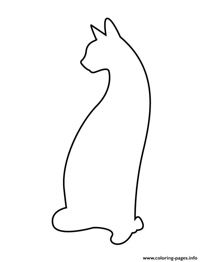 Cat Stencil 66 coloring