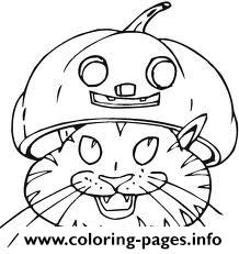 Cat With Pumpin Head 2d89 coloring