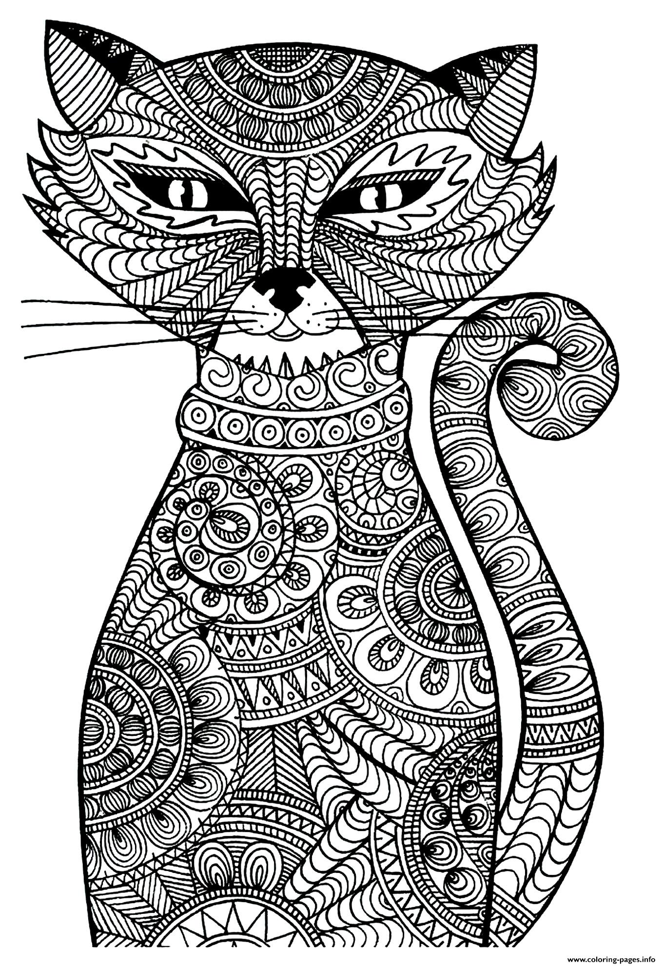 Kitten Adult Cat coloring