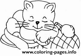 Cat On Slippery B253 coloring