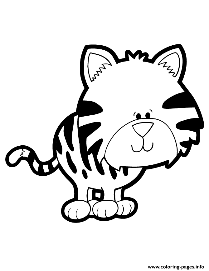 Tiger Cat Kitten coloring