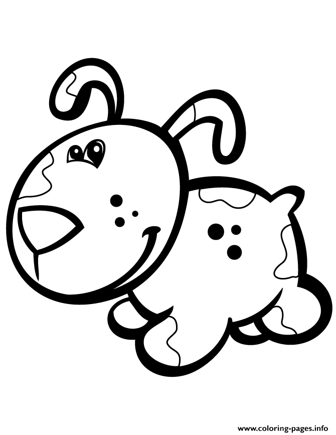 Cute Puppy For Toddlers coloring