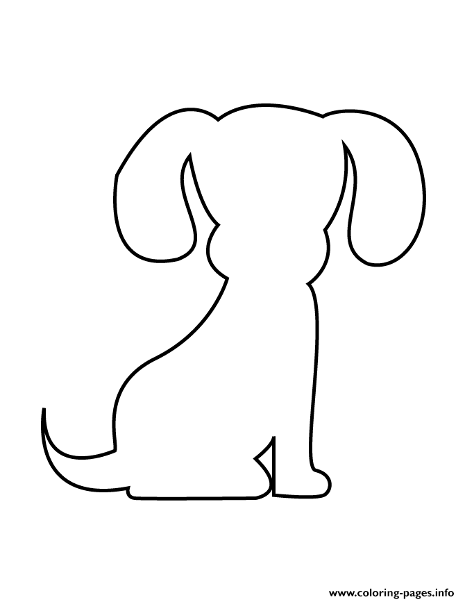 Puppy Stencil coloring
